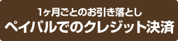 2種類の支払い方法PayPal