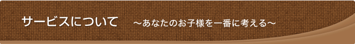サービスについて