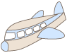 飛行機のイラスト